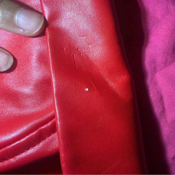 Red Leather tube top - Picture 6 of 6